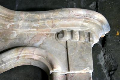 Italian 19th C Marble Fireplace