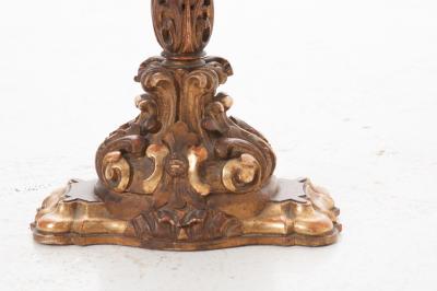 Italian 19th Century Carved Gold Gilt 5 Light Candelabra