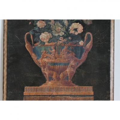 Italian 19th Century Empire Style Oil Painting on Canvas