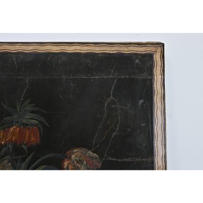 Italian 19th Century Empire Style Oil Painting on Canvas