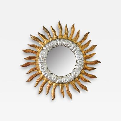 Italian 19th Century Gilt Starburst Mirror