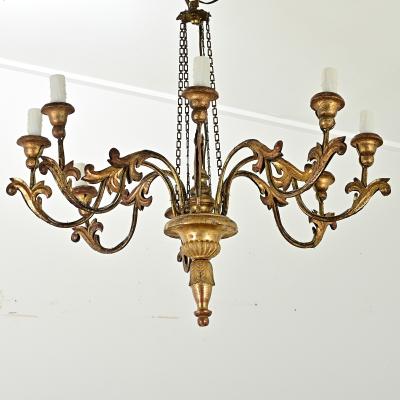 Italian 19th Century Giltwood Chandelier