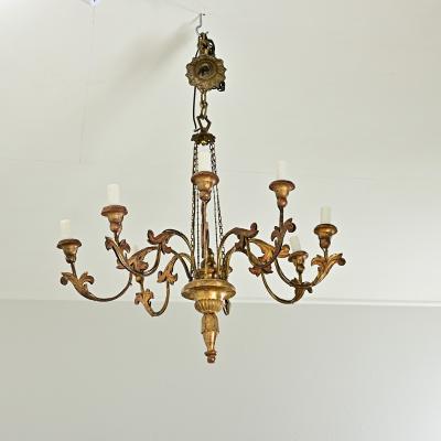 Italian 19th Century Giltwood Chandelier