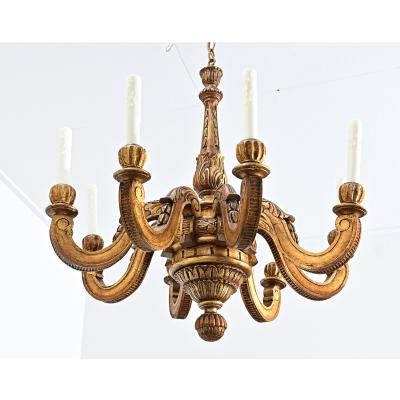 Italian 19th Century Giltwood Chandelier