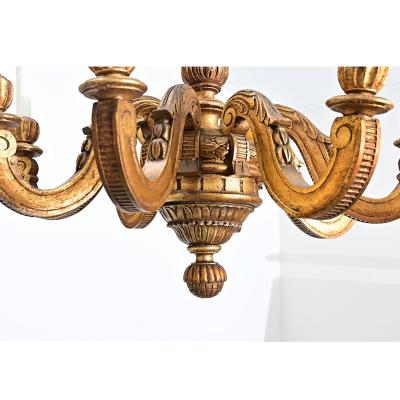 Italian 19th Century Giltwood Chandelier