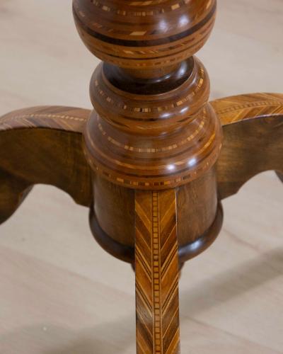 Italian 19th Century Inlaid Walnut Sorrento Table