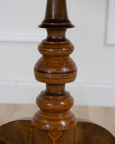 Italian 19th Century Inlaid Walnut Sorrento Table