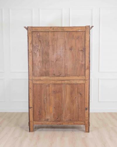 Italian 19th Century Louis Philippe Walnut Wardrobe Cabinet