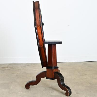 Italian 19th Century Marquetry Inlay Pedestal Table