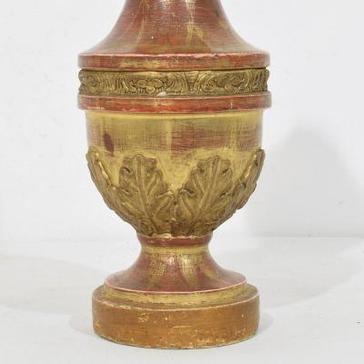 Italian 19th Century Neoclassical Carved Giltwood Finial Ornaments