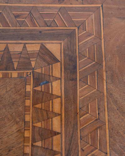 Italian 19th Century Rolo Inlaid Center Table