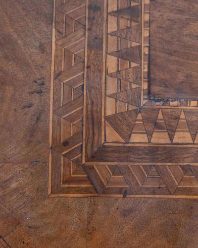 Italian 19th Century Rolo Inlaid Center Table