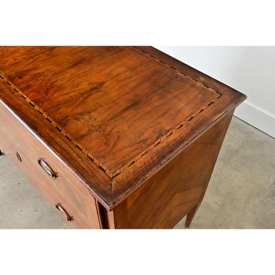 Italian 19th Century Two drawer Inlay Commode