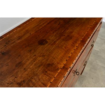 Italian 19th Century Two drawer Inlay Commode