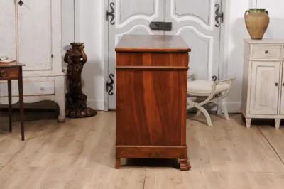 Italian 19th Century Walnut Buffet with Carved Diamond and Floral Motifs