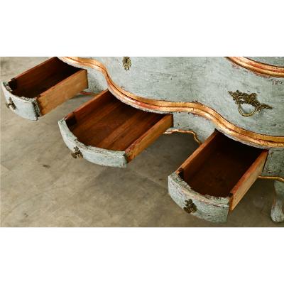 Italian 20th Century Painted Gilt Chest
