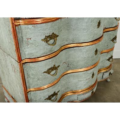 Italian 20th Century Painted Gilt Chest