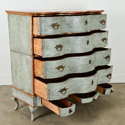 Italian 20th Century Painted Gilt Chest