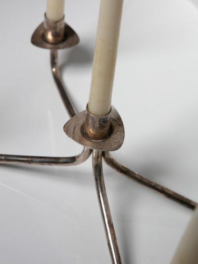 Italian 50s Silver Candle Holder