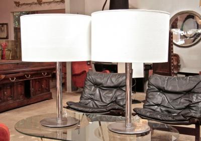 Italian 50s Steel Lights