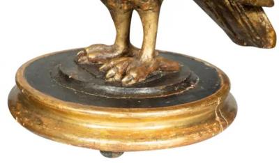 Italian 8th Century Giltwood Figure Of An Eagle
