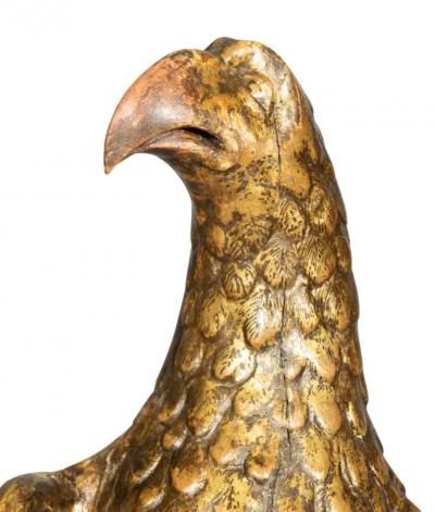 Italian 8th Century Giltwood Figure Of An Eagle