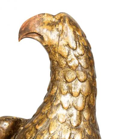 Italian 8th Century Giltwood Figure Of An Eagle