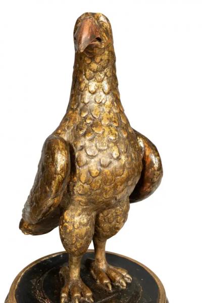 Italian 8th Century Giltwood Figure Of An Eagle