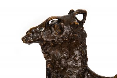 Italian Antique Bronze Sculpture Flight from Egypt 1892 Ernesto Bazzaro
