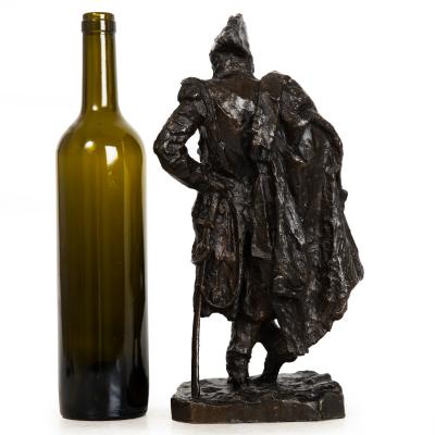 Italian Antique Bronze Sculpture of Marshall Ney by Giuseppe Grandi