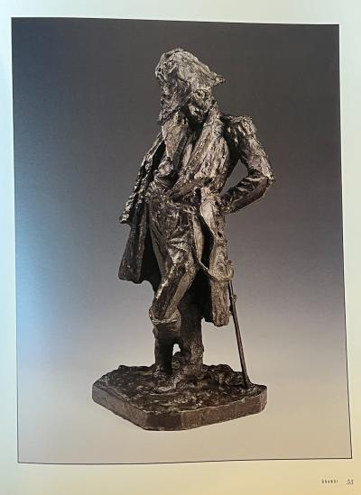 Italian Antique Bronze Sculpture of Marshall Ney by Giuseppe Grandi