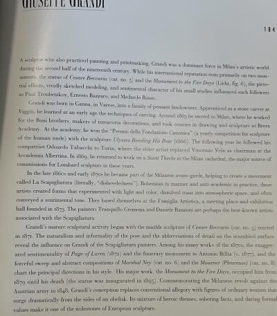 Italian Antique Bronze Sculpture of Marshall Ney by Giuseppe Grandi