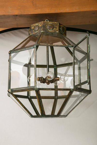 Italian Antiqued Brass Lantern Multiples Available