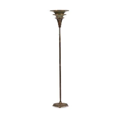 Italian Art Deco 3 Tier Torchiere Floor Lamp