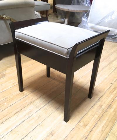 Italian Art Deco Charming Bench with a Folding Hidden Chest