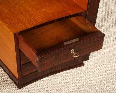 Italian Art Deco Curved Writing Desk circa 1930