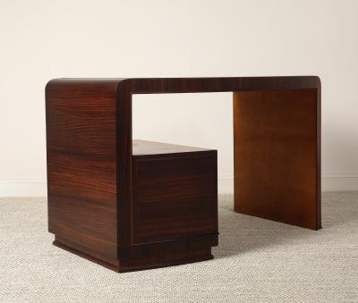 Italian Art Deco Curved Writing Desk circa 1930