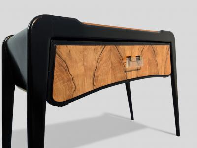 Italian Art Deco Ebonized Coffee or Support Table 1940s