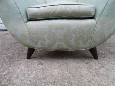 Italian Art Deco Lounge Armchair Attributed to Guglielmo Ulrich circa 1940s