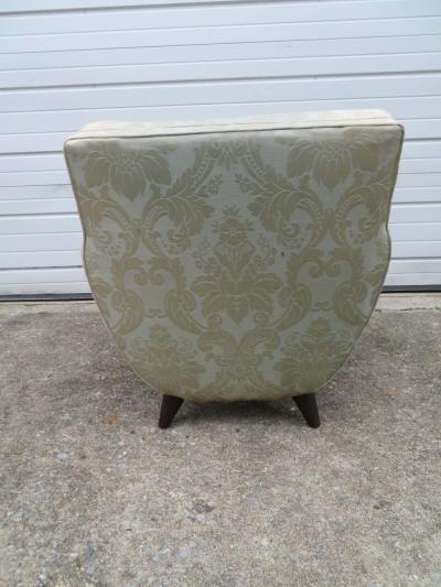 Italian Art Deco Lounge Armchair Attributed to Guglielmo Ulrich circa 1940s