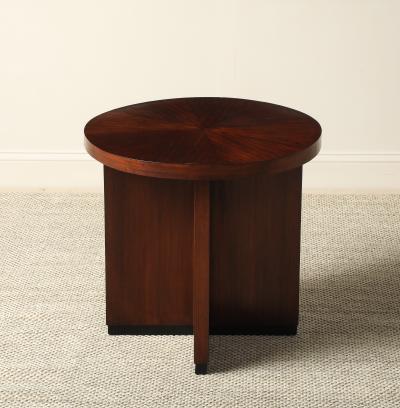 Italian Art Deco Mahogany Side Table circa 1930