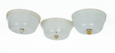 Italian Art Deco Pulegoso Flushmount 1940 s 5 Available