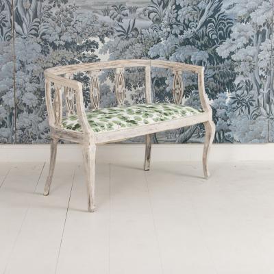 Italian Art Deco Settee Bench in Original Paint Circa 1920