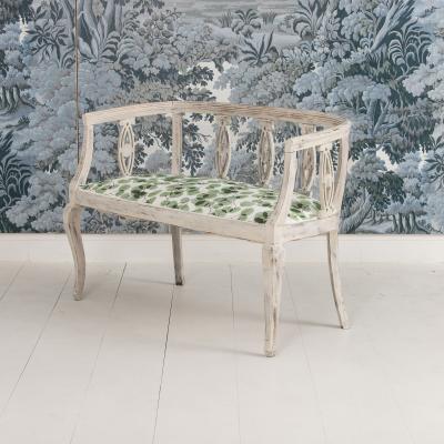Italian Art Deco Settee Bench in Original Paint Circa 1920