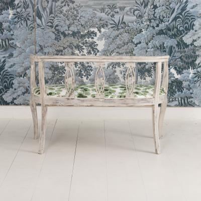 Italian Art Deco Settee Bench in Original Paint Circa 1920