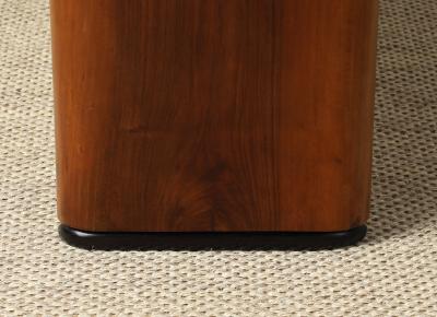 Italian Art Deco Walnut Bench circa 1940