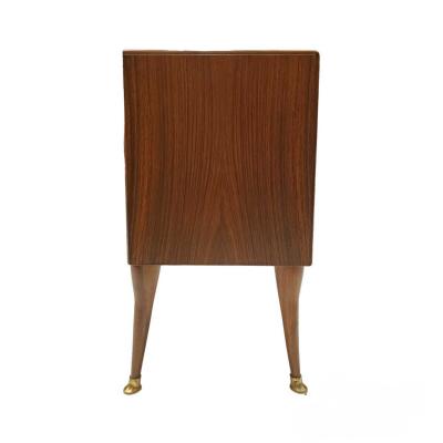 Italian Art Deco rosewood side tables
