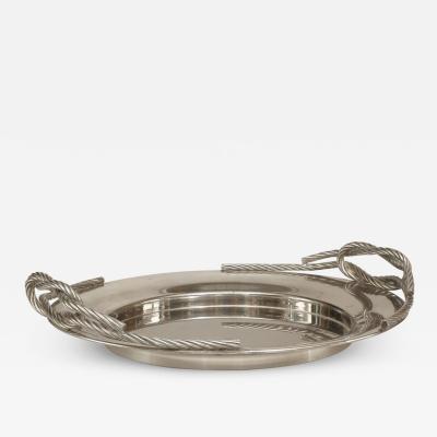 Italian Art Moderne Silver Plate Tray