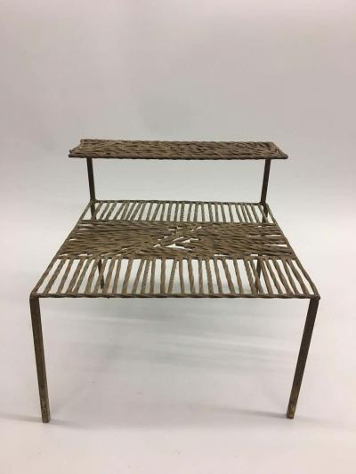 Italian Arte Povera Post Minimalist Wrought Iron Sculpture or Side Table