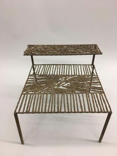 Italian Arte Povera Post Minimalist Wrought Iron Sculpture or Side Table